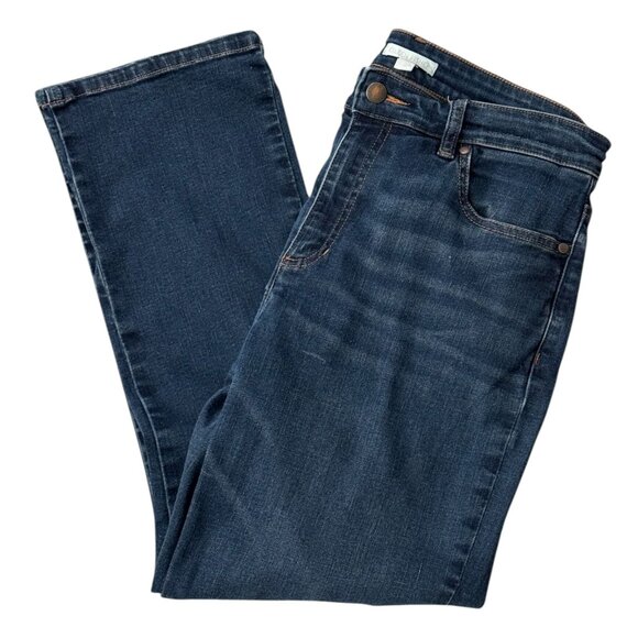 Eileen Fisher Denim Jeans Organic Cotton Straight Ankle Pockets Blue Womens 10 - Picture 9 of 9